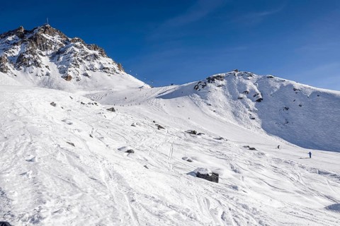 Michael Schumacher accident site at the top of the Sauliere between the Chamois