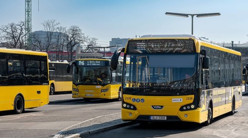 Terminal stop for Berliner Verkehrsbetriebe buses at Zoo station
