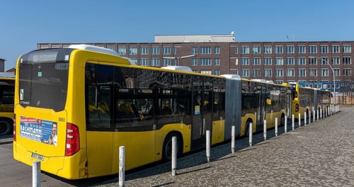 Terminal stop for Berliner Verkehrsbetriebe buses at Zoo station