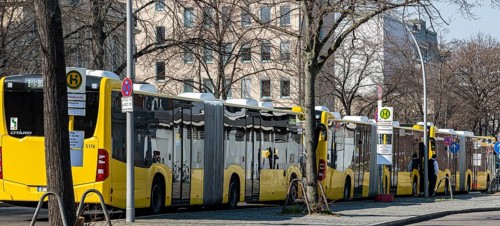 Terminal stop for Berliner Verkehrsbetriebe buses at Zoo station