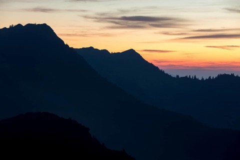 Evening hour with view of the Gerenfalben from Portlakopf