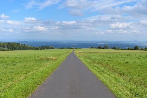 Typical road in Rhoen landscape