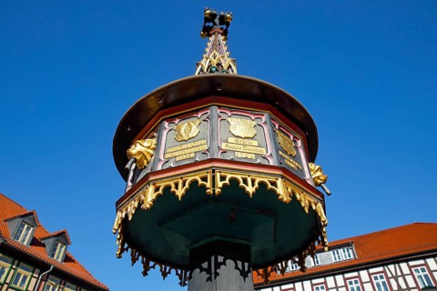 Benefactor fountain on the Market Square