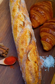 French fresh croissants and artisan baguette tradition