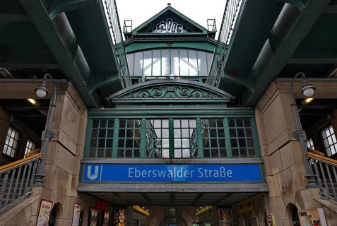 Eberswalder Strasse station of the U2 underground line