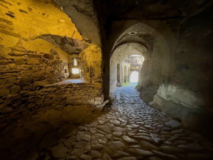 View into rock cellar