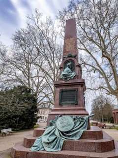 Landgrave monument in the spa gardens