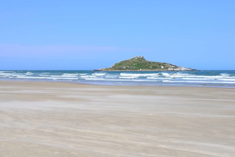 Small island near Praia de Mocambique beach