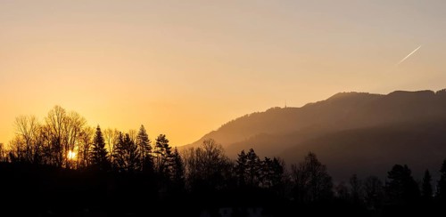 Sunrise over the Mugel