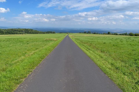 Typical road in Rhoen landscape