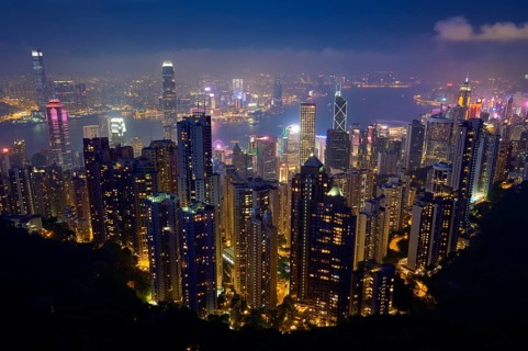 Famous view of Hong Kong