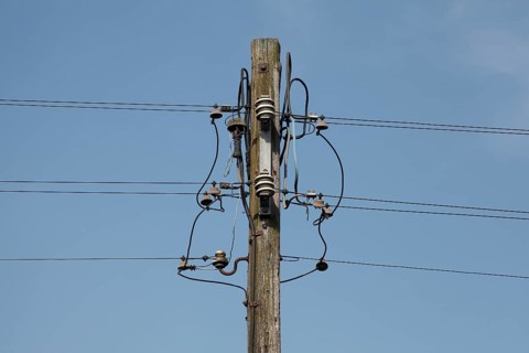 Old telegraph pole
