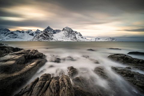 Rocky coast near Vareid