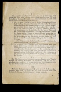 Reverse of the 1916 soap card with notices and prohibitions