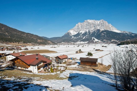 View from Lermoos to the Zugspitze