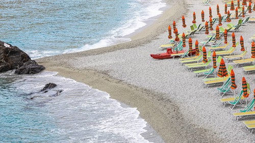 Sun loungers and parasols