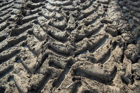 Soil compaction in the field