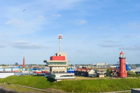 Lighthouse and harbor tower
