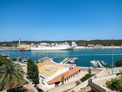 Boats and ferries at the port of Mahon