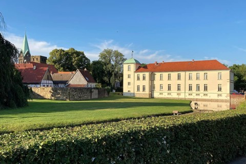 View of classicist Westerholt Castle