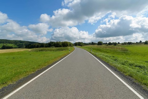 Road in landscape