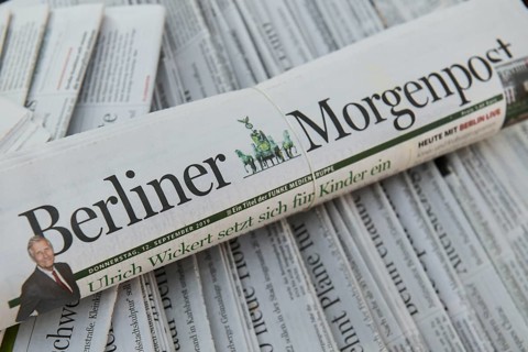 Newspaper pile