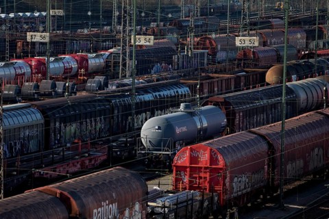 Train formation plant in the suburb of Vorhalle