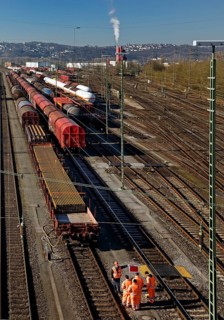 Train formation plant in the suburb of Vorhalle