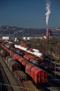 Train formation plant in the suburb of Vorhalle