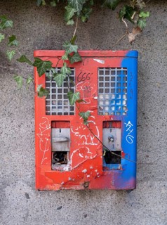 Old and defective chewing gum machine