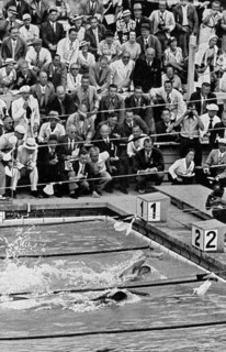The 400 m freestyle was won by Jack Medica