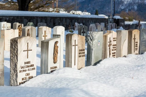 Cemetery in winter