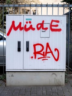 Graffiti on a power box