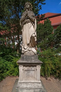 Statue of the Virgin Mary in the Cistercian abbey Klosterstift St. Marienthal an der Neisse