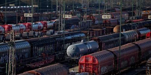 Train formation plant in the suburb of Vorhalle