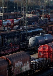 Train formation plant in the suburb of Vorhalle