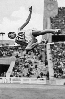 High jump at the decathlon