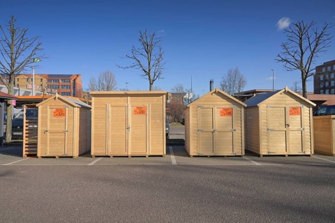 Wooden shed