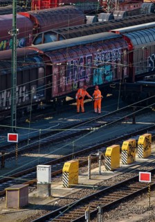 Train formation plant in the suburb of Vorhalle