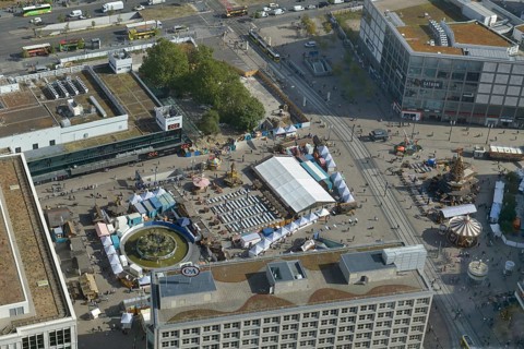 Aerial view Alexanderplatz