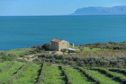 House by the sea near Scopello