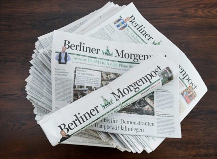 Newspaper pile