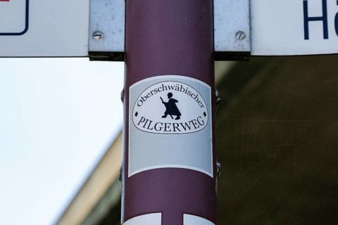 Signpost Upper Swabian Pilgrims' Way