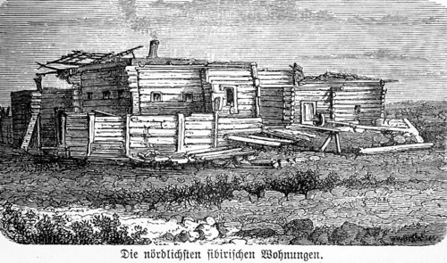 Wooden hut