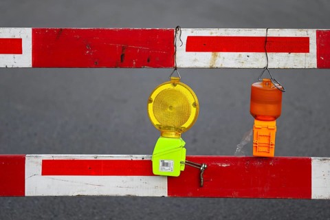 Barrier construction site