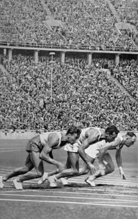 Start 10 metre run at the decathlon