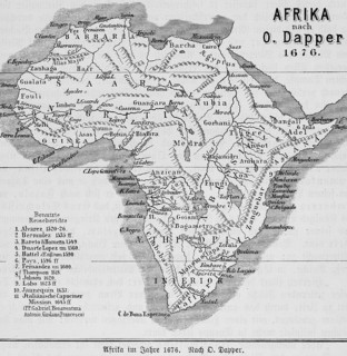 Map Africa 1529