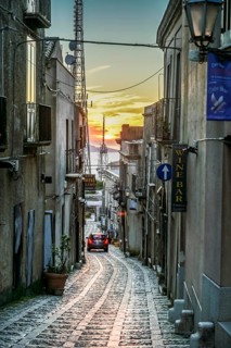 Lonely old town alley