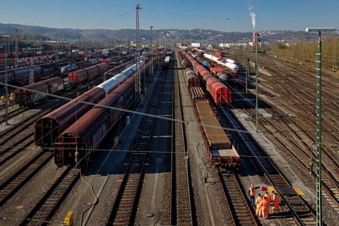 Train formation plant in the suburb of Vorhalle