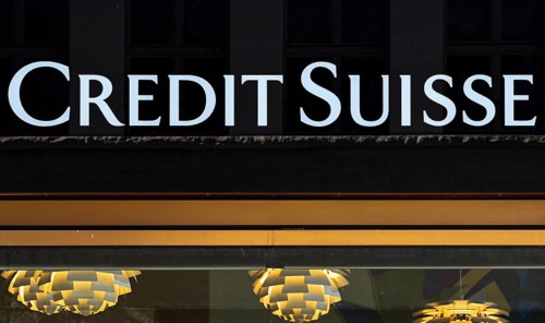 Credit Suisse lettering